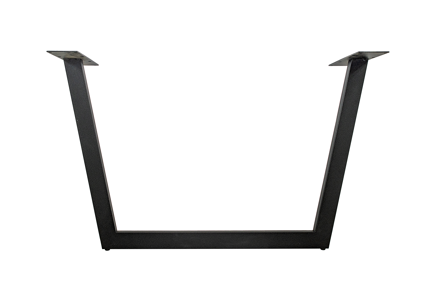 Tischgestell Trapez-Design aus Stahl Schwarz RAL 9005