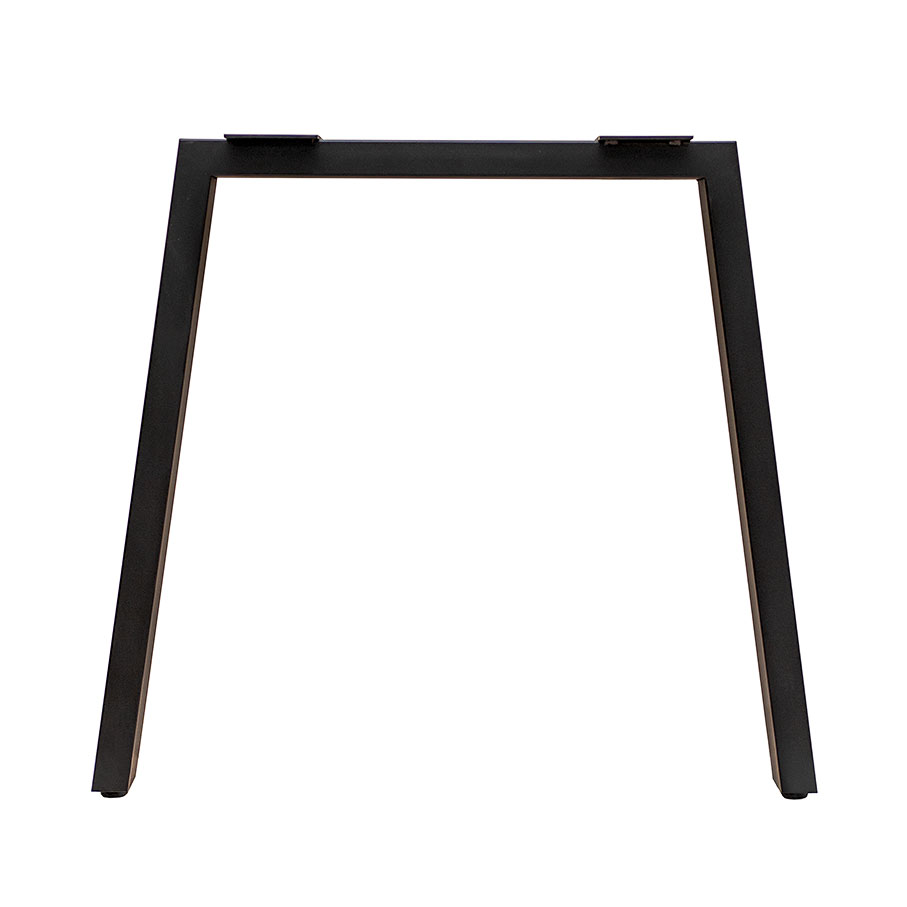 Tischgestell Trapez aus Stahl 80/60×72,5 cm Schwarz RAL 9005