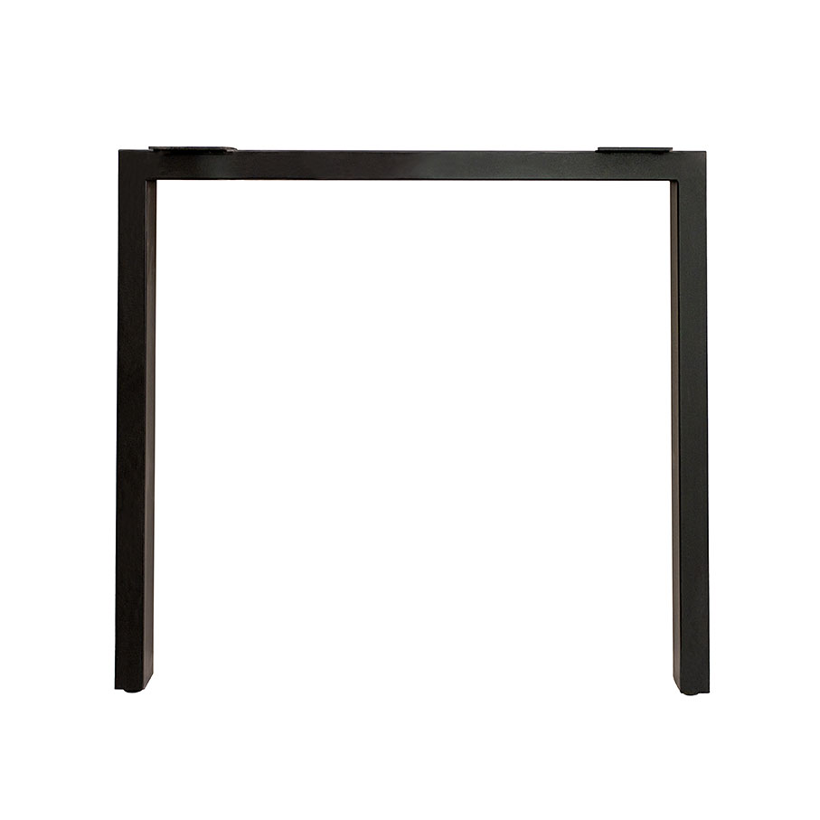 Tischgestell Rechteck aus Stahl 80×72,5 cm Schwarz RAL 9005