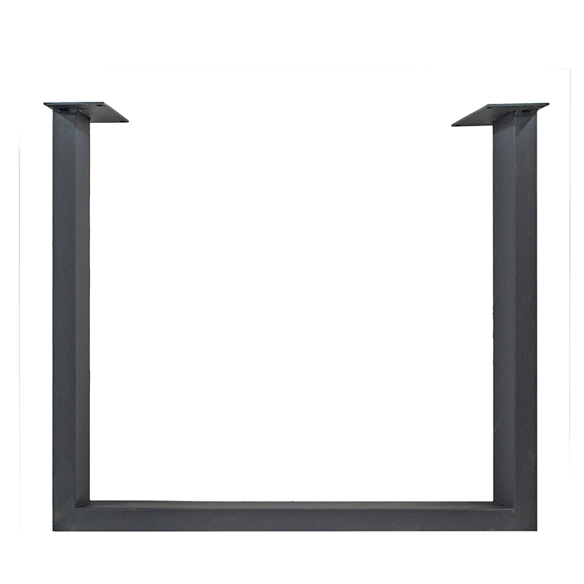 Tischgestell U-Form aus Stahl 80×72,5 cm Anthrazit RAL 7024