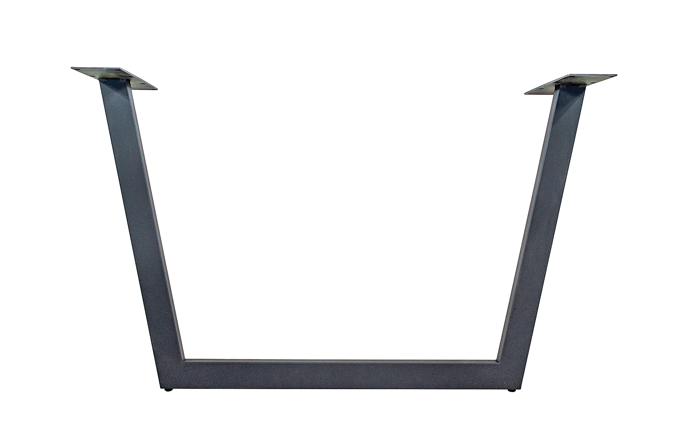 Tischgestell Trapez-Design aus Stahl Anthrazit RAL 7024